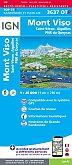 Wandelkaart 3637OTR Mont Viso / St-Veran / PNR du Queyras Geplastificeerd | IGN