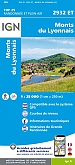 Topografische Wandelkaart van Frankrijk 2932ET - Monts du Lyonnais
