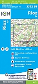 Topografische Wandelkaart van Frankrijk 3322SB - Rioz Gy