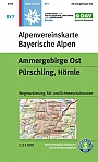 Wandelkaart BY 7 Ammergebirge Ost, Pürschling, Hörnle | Alpenvereinskarte
