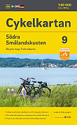Fietskaart Zweden 9 Smaland Coast South Cykelkartan