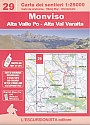 Wandelkaart 29 Monviso Alta Valle Po - Alta Val Varaita | Escursionista