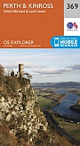 Topografische Wandelkaart 369 Perth / Kinross Ochil Hills East & Loch Leven - Explorer Map