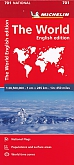 Wereldkaart (gevouwen) Wereld 701 - Michelin