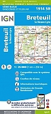Topografische Wandelkaart van Frankrijk 1914SB - Breteuil / La Neuve-Lyre
