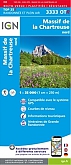 Wandelkaart 3333OTR - Massif de la Chartreuse Nord Geplastificeerd | IGN