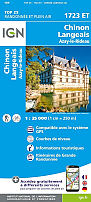Topografische Wandelkaart van Frankrijk 1723ET - Chinon / Langeais / Azay-le-Rideau