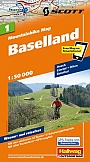 Mountainbikekaart 1 Baselland Hallwag (met GPS)