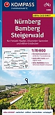 Fietskaart 3328 Nürnberg, Bamberg, Steigerwald | Kompass