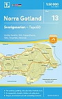 Topografische Wandelkaart Zweden 13 Norra Gotland Sverigeserien Topo 50