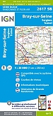 Topografische Wandelkaart van Frankrijk 2617SB - Bray-sur-Seine / Sergines / Traînel