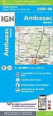 Topografische Wandelkaart van Frankrijk 2030SB Ambazac Nantiat