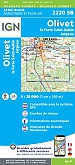 Topografische Wandelkaart van Frankrijk 2220SB - Olivet / La Ferté-St-Aubin / Jargeau
