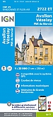 Topografische Wandelkaart van Frankrijk 2722ET - Avallon / Vézelay / PNR du Morvan