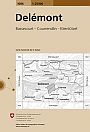 Topografische Wandelkaart Zwitserland 1086 Delmont Bassecourt - Courrendlin - Kleinlützel - Landeskarte der Schweiz
