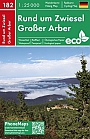Wandelkaart 182 rund um Zwiesel - Grosser Arber | Freytag & Berndt