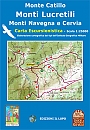 Wandelkaart Abruzzen 5 Monti Lucretili Monti Navegna e Cervia Carta Escursionistica | Edizioni il Lupo