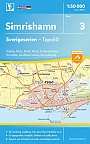Topografische Wandelkaart Zweden 3 Simrishamn Sverigeserien Topo 50