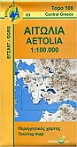Wegenkaart Fietskaart 01 Aetolia - Anavasi