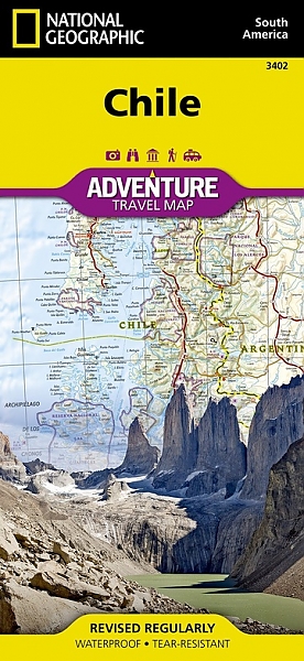 Wegenkaart - Landkaart Chili - Adventure Map National Geographic