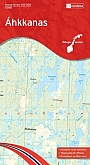 Topografische Wandelkaart Noorwegen 10166 Ahkkanas - Nordeca Norge