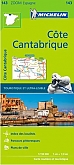 Fietskaart - Wegenkaart - Landkaart 143 Costa de Cantabria - Michelin Zoom