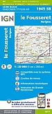 Topografische Wandelkaart van Frankrijk 1945SB - Le Fousseret Aurignac