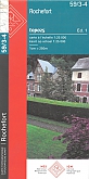 Topografische Wandelkaart België 59/3-4 Rochefort - Nassogne Topo25 | NGI België