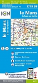 Topografische Wandelkaart van Frankrijk 1719SB - Le Mans / La Suze-sur-Sarthe