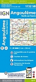 Topografische Wandelkaart van Frankrijk 1732SB - Angoulême / Ruelle-sur-Touvre
