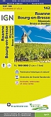 Fietskaart 142 Roanne Macon Maconnais Bresse et Dombes - IGN Top 100 - Tourisme et Velo