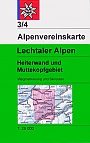 Wandelkaart 3/4 Lechtaler Alpen Heiterwand und Muttekopfgebiet | Alpenvereinskarte