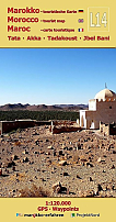 Wegenkaart L14 Marokko PN Tata Akka Tadakoust Jbel Bani Marokko | Projekt Nord