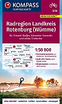 Fietskaart 3218 Radregion Landkreis Rotenburg (Wümme) zwischen Heide und Nordsee, Elbe und Weser | Kompass