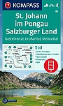 Wandelkaart 80 St. Johann, Salzburger Gasteiner Tal, Großarltal, Kleinarltal Land Kompass