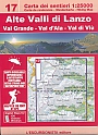 Wandelkaart 17 Alte Valli di lanzo Val Grande Val d'Ala Val di Viu Tour delle Bessanese L'Escursionista