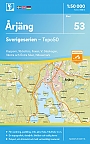 Topografische Wandelkaart Zweden 53 Arjang Sverigeserien Topo 50