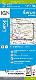 Topografische Wandelkaart van Frankrijk 1518SB - Evron / Montsurs