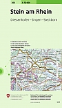 Topografische Wandelkaart Zwitserland 206 Stein am Rhein Diessenhofen - Singen - Steckborn - Landeskarte der Schweiz