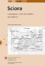 Topografische Wandelkaart Zwitserland 1296 Sciora Castasegna - Cima di Castella - San Martino - Landeskarte der Schweiz