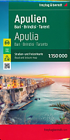 Wegenkaart - Fietskaart AK0627 Puglia Alpulië Bari Brindisi Taranto - Freytag & Berndt