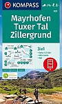 Wandelkaart 037 Mayrhofen, Tuxer Tal, Zillergrund Kompass