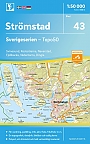 Topografische Wandelkaart Zweden 43 Strömstad Sverigeserien Topo 50