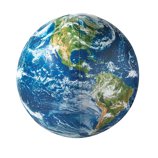 Opblaasbare wereldbol Wereld globe Earthball Satellietbeeld 40cm | ITMB