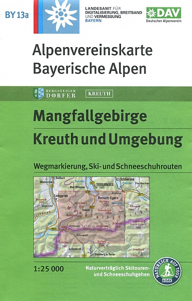 Wandelkaart BY 13a Mangfallgebirge Kreuth und Umgebung | Alpenvereinskarte