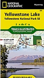 Wandelkaart 305 Yellowstone Lake (Yellowstone South East) - Trails Illustrated Map / National Park Maps National Geographic