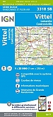 Topografische Wandelkaart van Frankrijk 3318SB - Vittel / Lamarche / Contrex ville