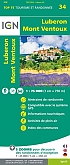 Wandelkaart Fietskaart 34 Luberon - Mont Ventoux Top 75 | IGN