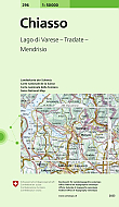 Topografische Wandelkaart Zwitserland 296 Chiasso Lago di Varese - Tradate - Mendrisio - Landeskarte der Schweiz