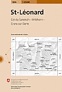 Topografische Wandelkaart Zwitserland 1286 St. Leonard Col du Sanetsch - Wildhorn - Crans-sur-Sierre  - Landeskarte der Schweiz